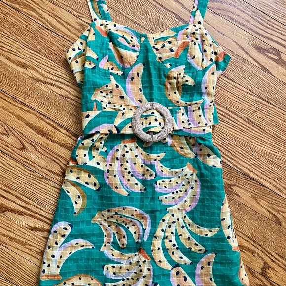 Farm Rio Raining Bananas Dress - Picture 3 of 5